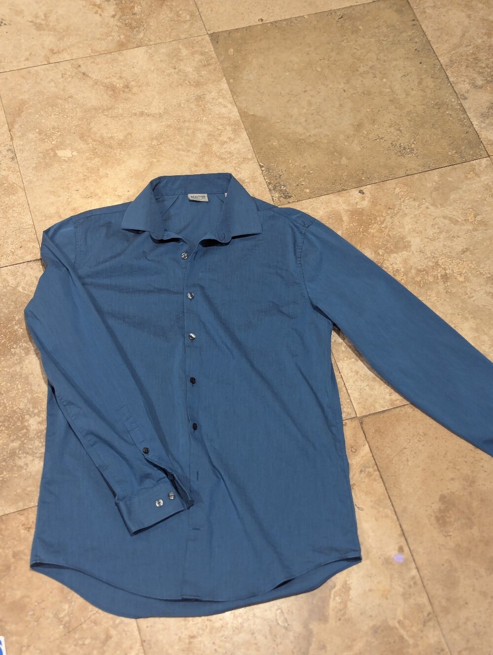 Reaction Kenneth Cole Men's Teal Blue Dress Shirt